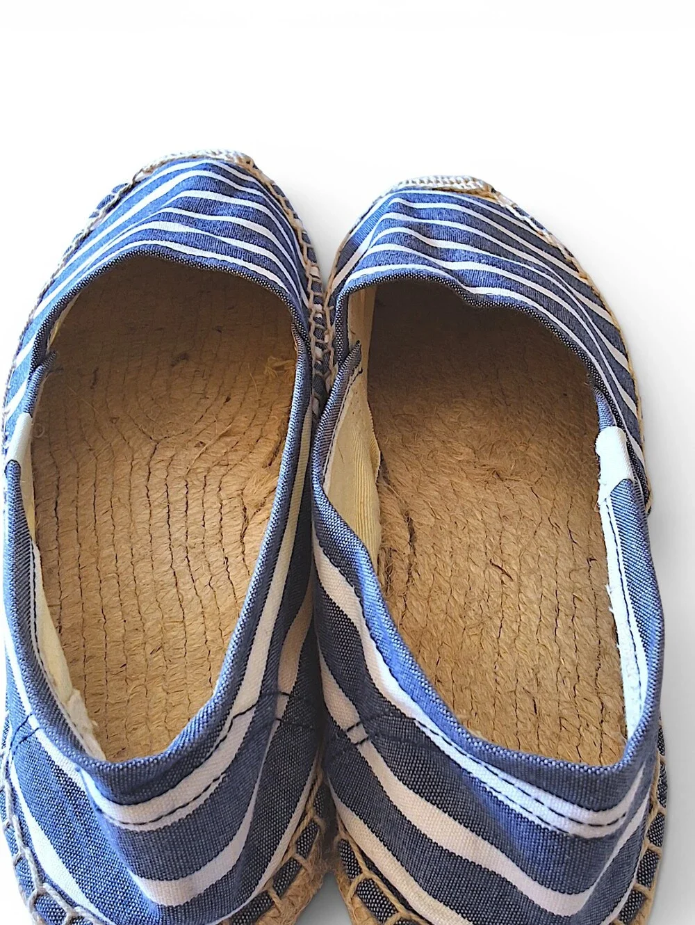 Soludos Striped Espadrilles Women’s Size 10 Blue White Slip On Flats
